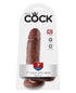 King Cock 7" Cock w/Balls - Brown
